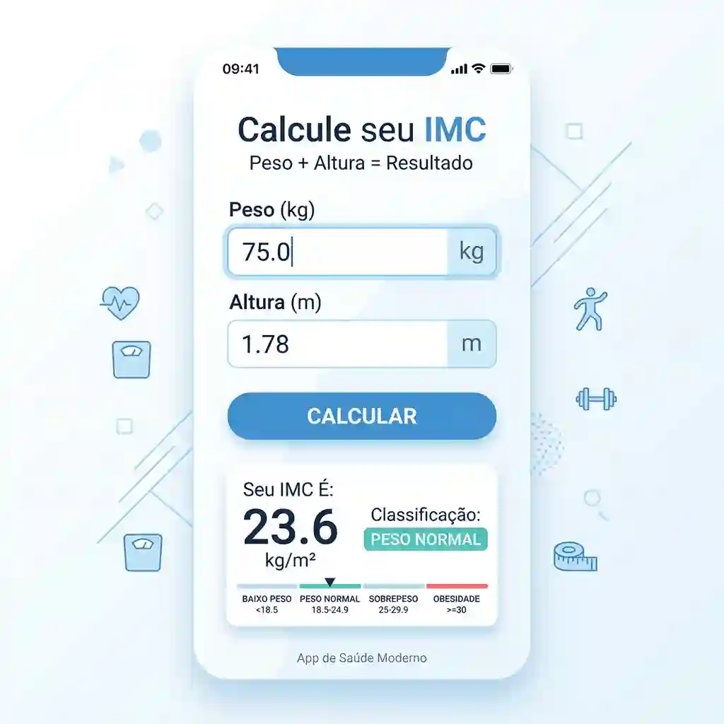 Calculadora de IMC online para calcular índice de massa corporal